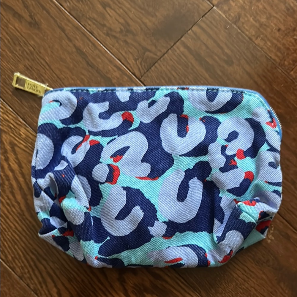 Estee Lauder Blue and Red Cosmetic Bag